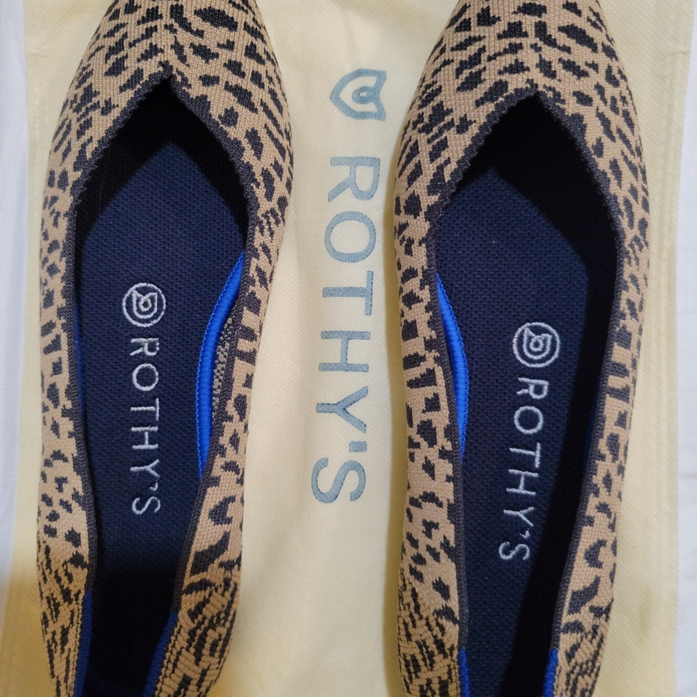 Rothy's flat leopard print 8.5